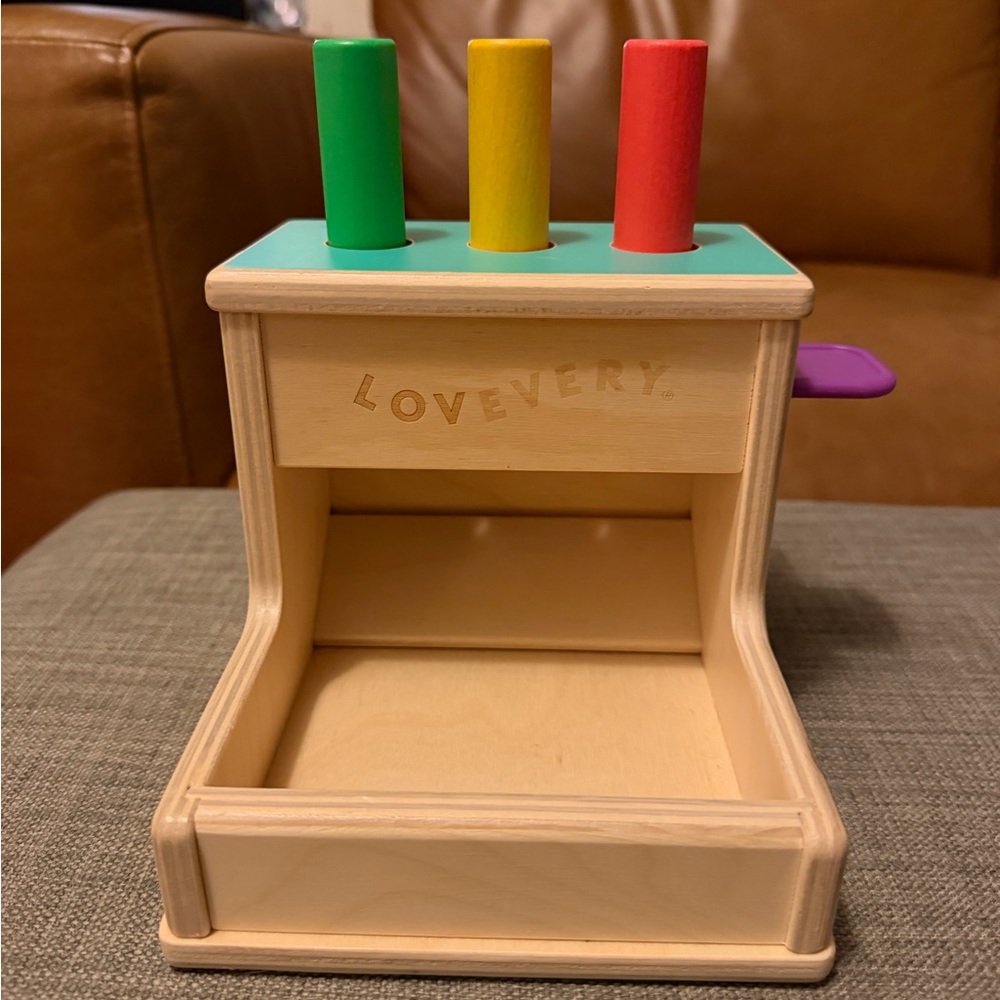 Lovevery Wooden Peg Drop toy